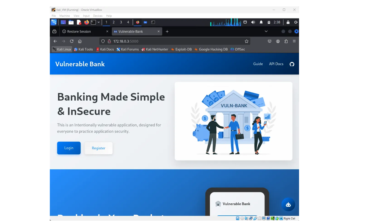 Application mapping diagram: login, dashboard, accounts, transfers